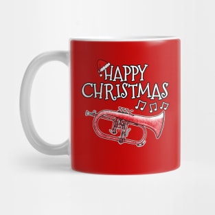 Christmas Flugelhorn Brass Musician Santa Hat Xmas 2022 Mug